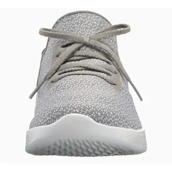 Skechers You Inspire Slip-On Walking Shoe Sneaker Womens 8.5 Gray Faux Lace Up - Picture 13 of 15